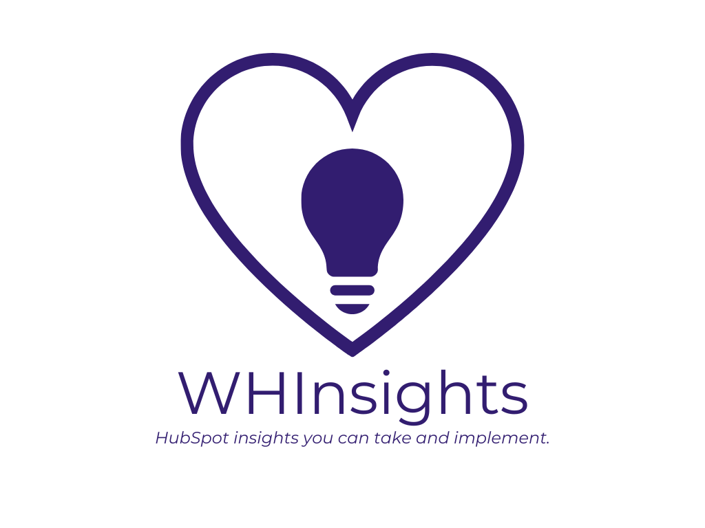 WHInsights Logo HubSpot insights you can take and implement.
